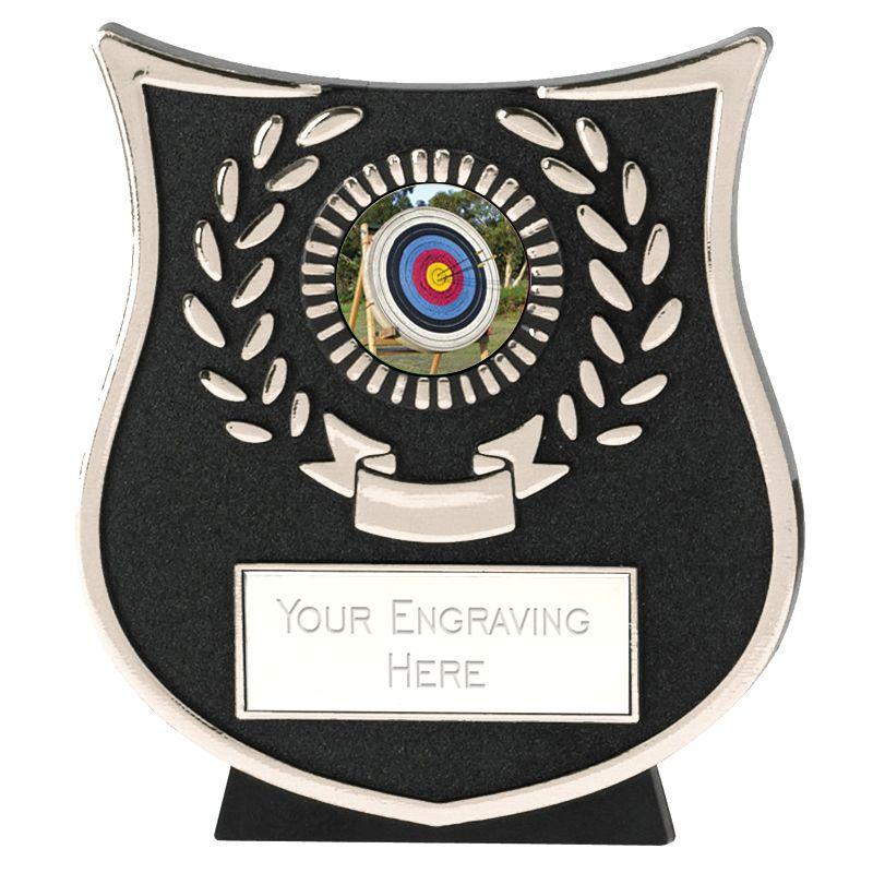 Silver Shield Logo - Silver Shield Archery Plastic Plaque Award 11cm (4 1/4