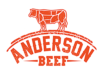 Red Beef Logo - Anderson Beef logo design - 48HoursLogo.com