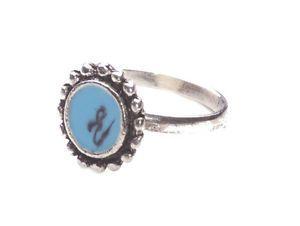 Turquoise and Black Circle Logo - Vintage Inspired Circle Turquoise Resin / Black Unique Ring(Zx59) | eBay