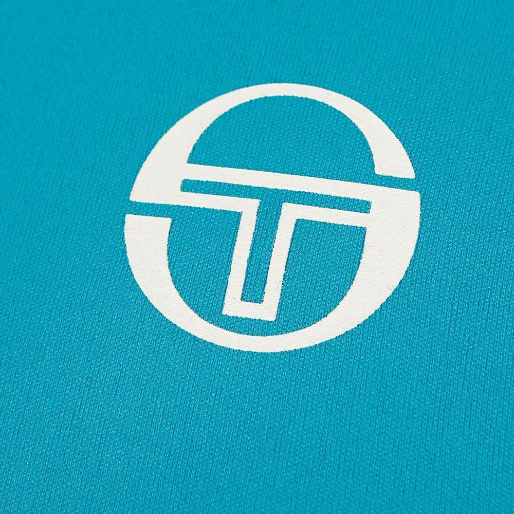 Turquoise and Black Circle Logo - Sergio Tacchini Club Tech T-Shirt Men - Turquoise, Black buy online ...