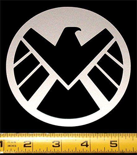 Silver Shield Logo - Marvel - S.H.I.E.L.D. Logo HQ Silver Metallic Vinyl Decal! - Import ...