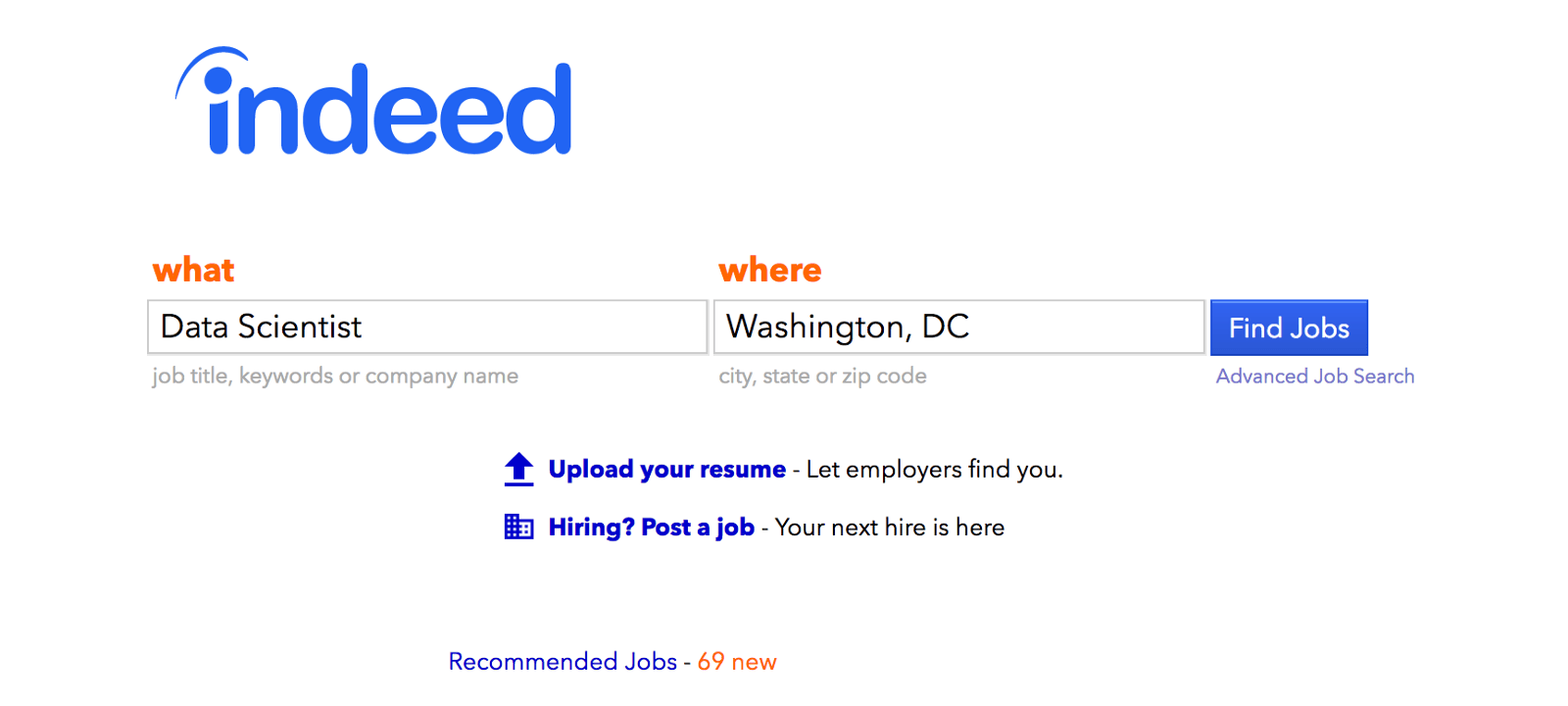 Indeed Job Search Logo - Scraping Indeed and Predicting Salaries – Towards Data Science