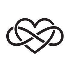 Heart Infinity Logo - Stamp design | Leather Shtuff | Tattoos, Symbolic tattoos, Infinity ...