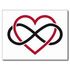 Heart Infinity Logo - Stamp design | Leather Shtuff | Tattoos, Symbolic tattoos, Infinity ...