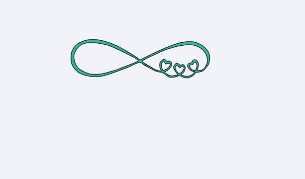 Heart Infinity Logo - Personalized Infinity with Hearts Car Decals- Infinity symbol-Dec ...