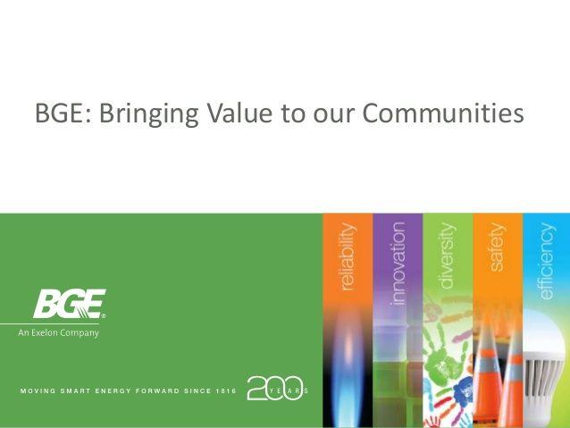 BGE Exelon Logo - BGE SEED (Smart Energy for Economic Development) Program