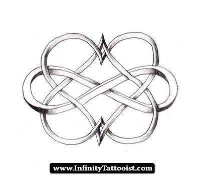 Heart Infinity Logo - One blue, one pink heart and black infinity symbol. | Tattoos ...