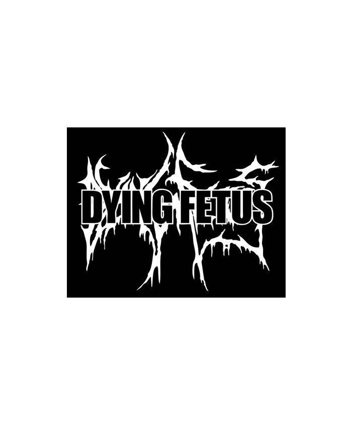 Dying Fetus Logo - DYING-FETUS-DUEL-LOGO-CANVAS-PATCH: All In Merchandise