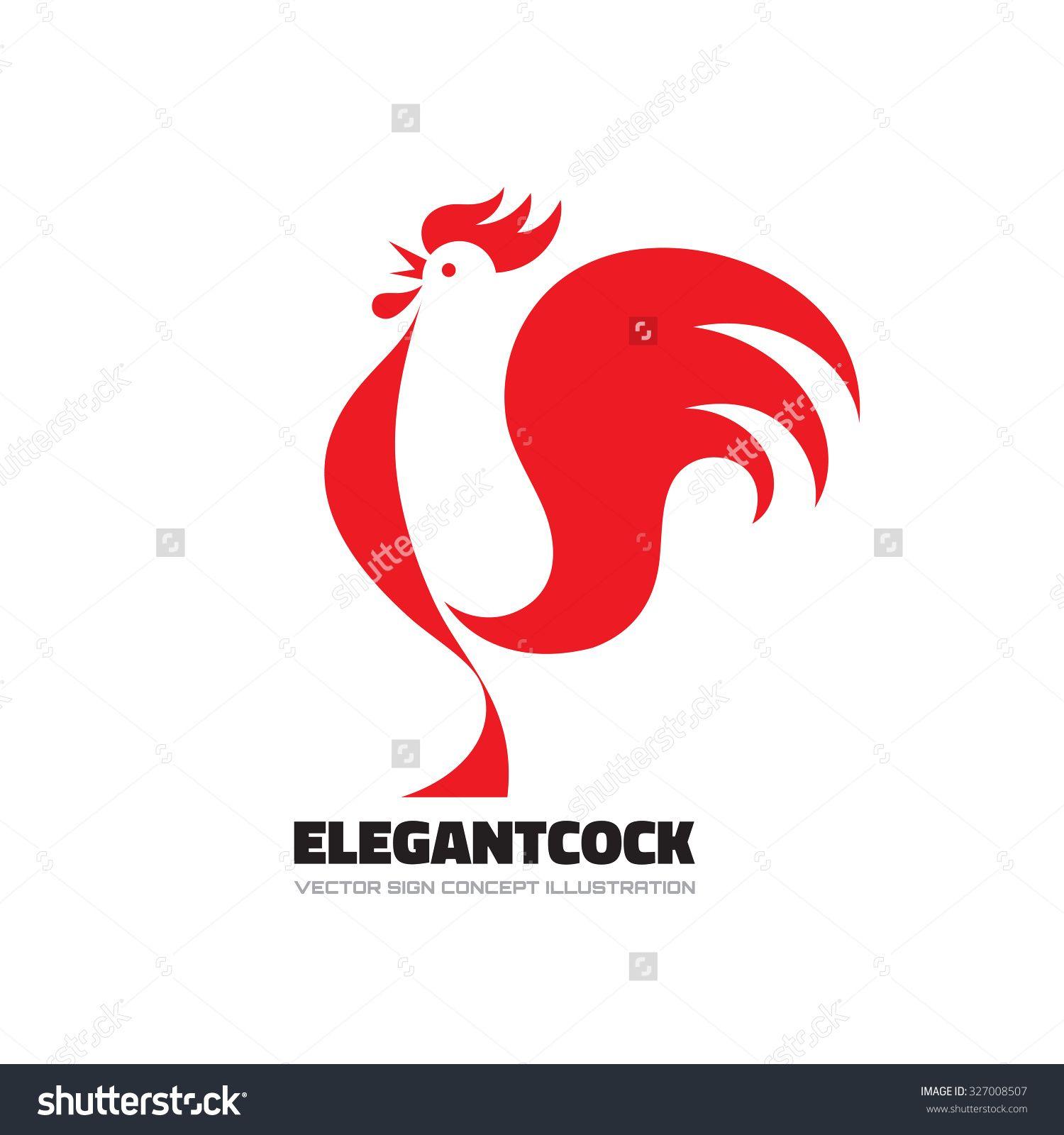 Chicken Bird Logo - Elegant Cock Vector Logo Template Concept Illustration