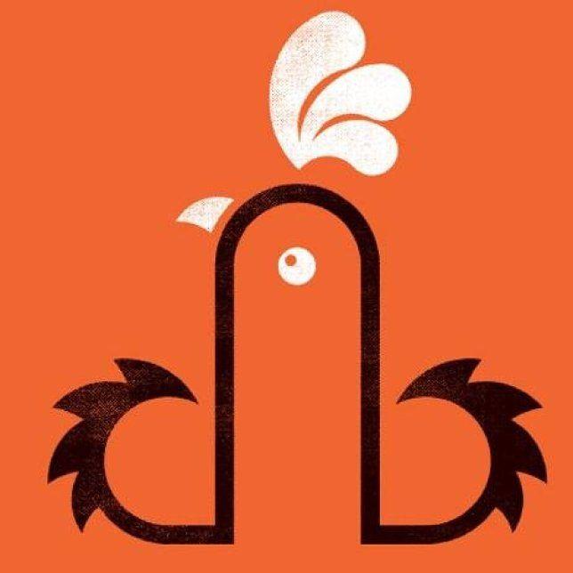 Chicken Bird Logo - Does this chicken shop's logo look like a penis?