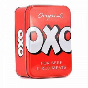 Red Beef Logo - Vintage Style Retro Lidded Storage Tin OXO Tin