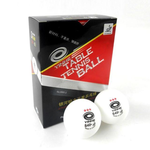 Red Sphere White X Logo - 6 X YinHe Red 3-star S40 Seamless Poly Table Tennis Balls White ITTF ...