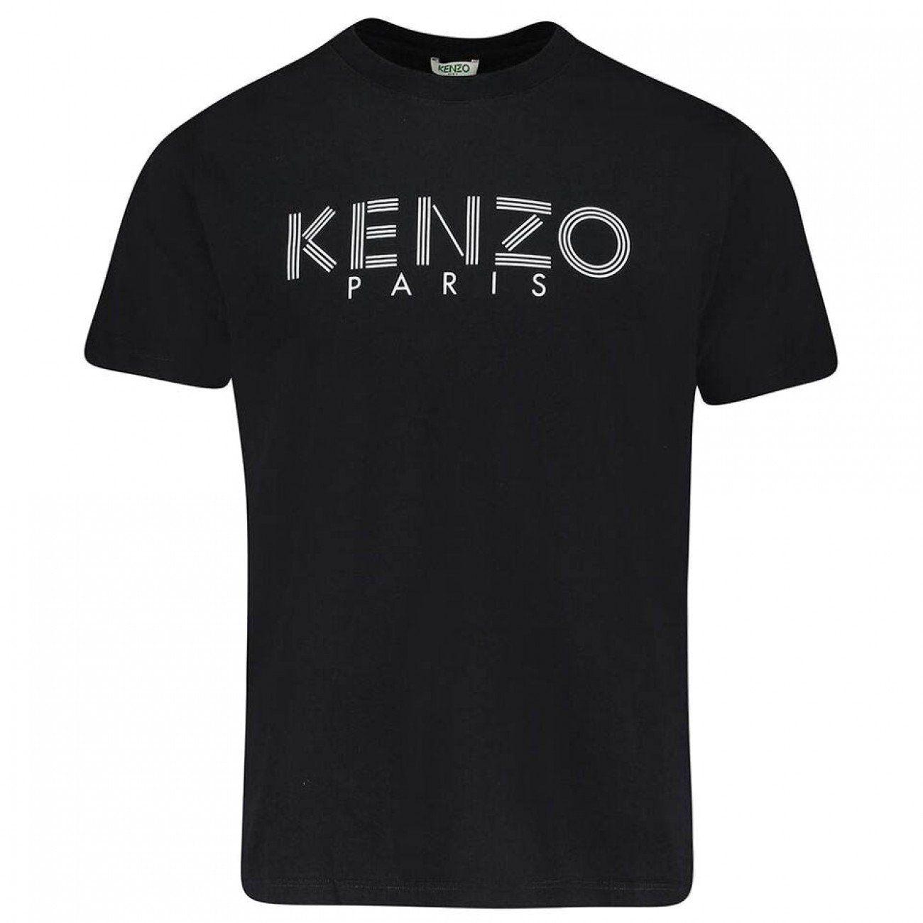 Kenzo Paris Logo - Kenzo Paris Logo Print T Shirt Black