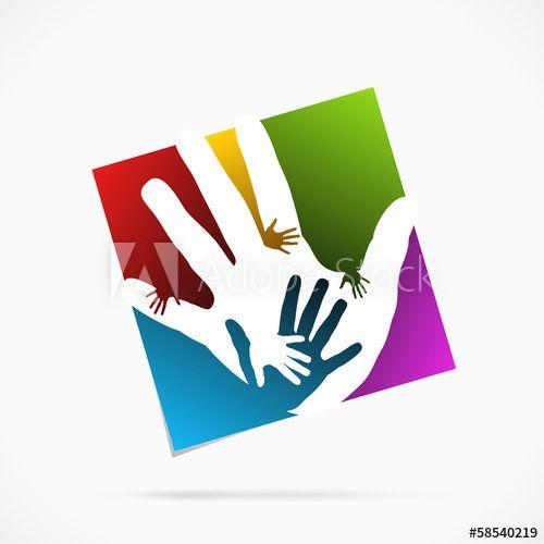 Abstract Hand Logo - Abstract palm hand logo symbol vector illustration - Buy this stock ...