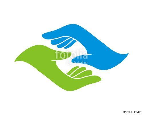 Abstract Hand Logo - abstract hand care logo