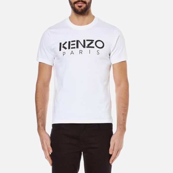 Kenzo Paris Logo - KENZO Men's Kenzo Paris Logo T-Shirt - White - Free UK Delivery over £50