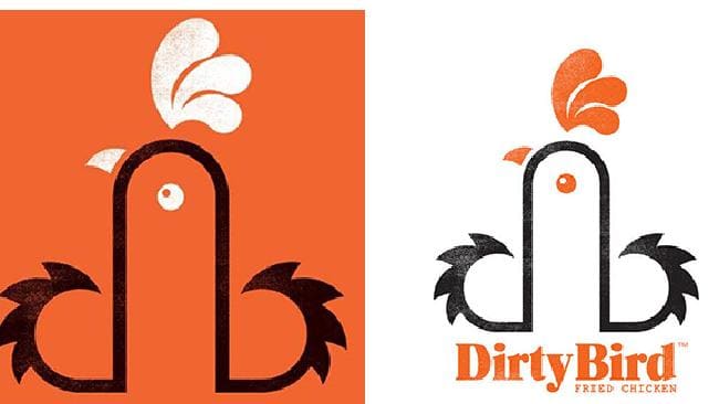 Chicken Bird Logo - Dirty Bird 'penis' logo ruffles feathers