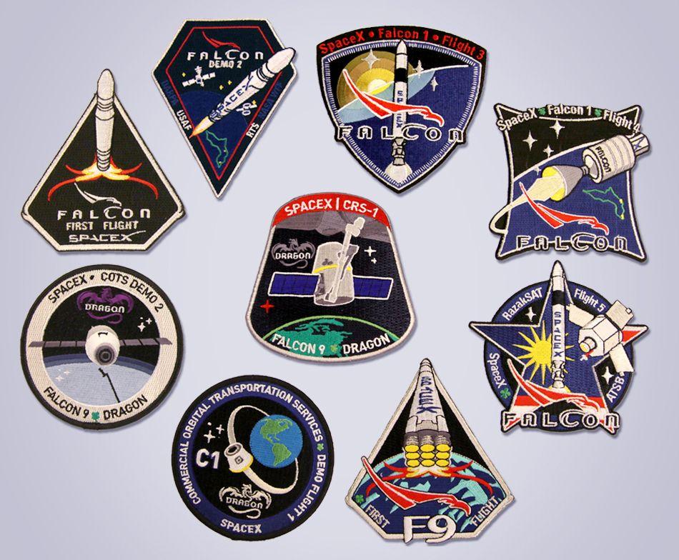 SpaceX Dragon Logo - SpaceX launches sales of Falcon, Dragon space patches | collectSPACE