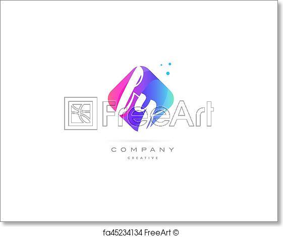 Abstract Hand Logo - Free art print of Fy f y pink blue rhombus abstract hand written