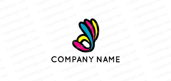 Abstract Hand Logo - abstract hand forming okay sign | Logo Template by LogoDesign.net
