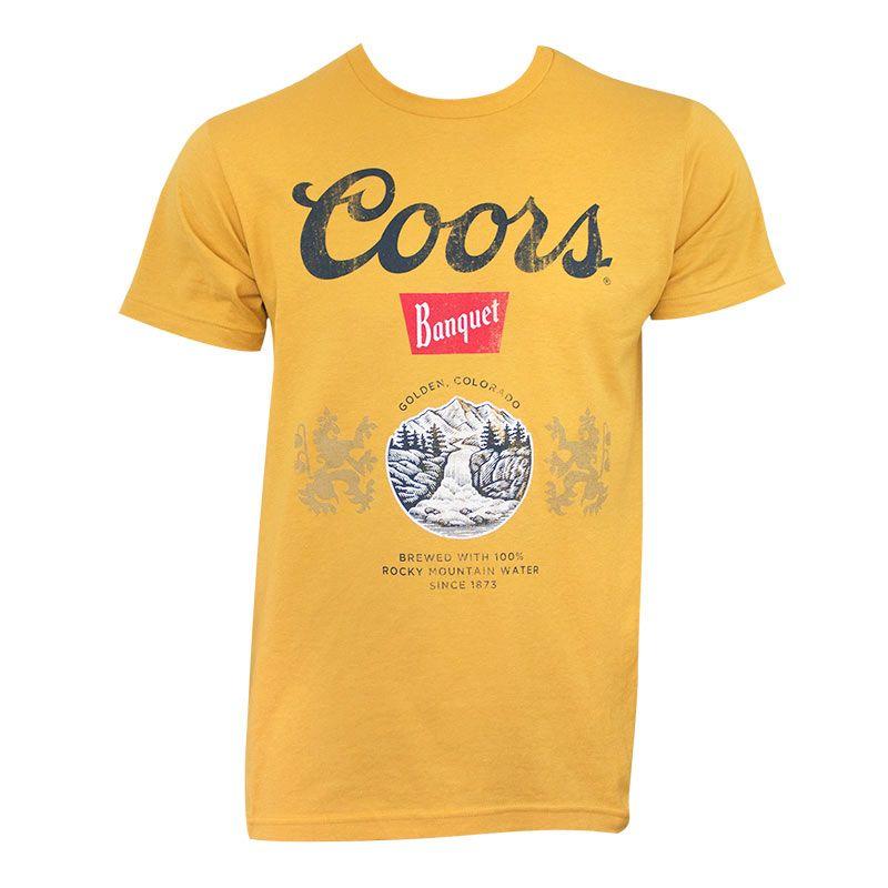 Coors Banquet Logo - Coors Banquet Men's Gold T-Shirt