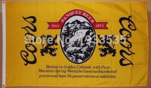 Coors Banquet Logo - Coors Banquet Beer Flag 3' X 5' Deluxe Indoor Outdoor Banner Flag | eBay