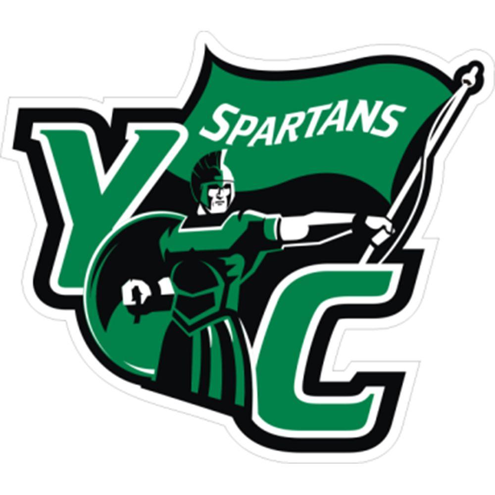 Spartan Flag Logo - CDI YC SPARTAN WITH FLAG MAGNET | York College Bookstore