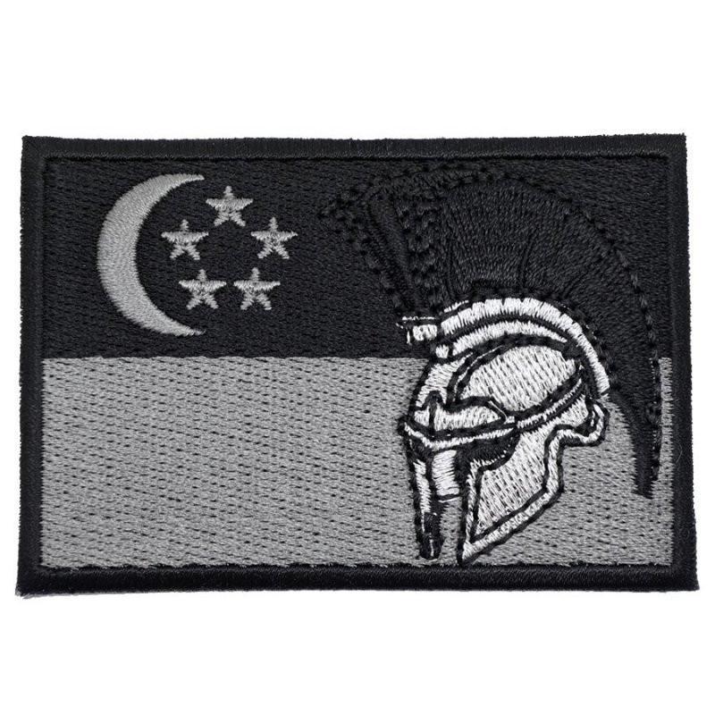 Spartan Flag Logo - SINGAPORE SPARTAN FLAG - DARK ACU – Hock Gift Shop | Army Online ...
