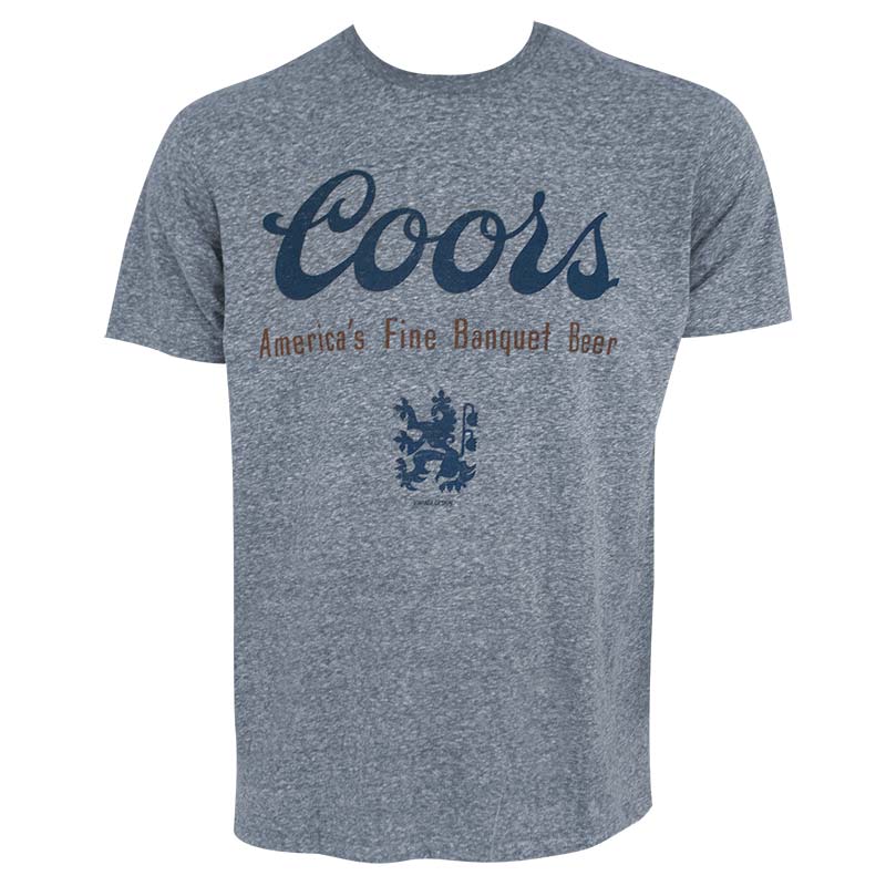 Coors Banquet Logo - Coors Banquet Distressed Logo Heather Blue Tee Shirt