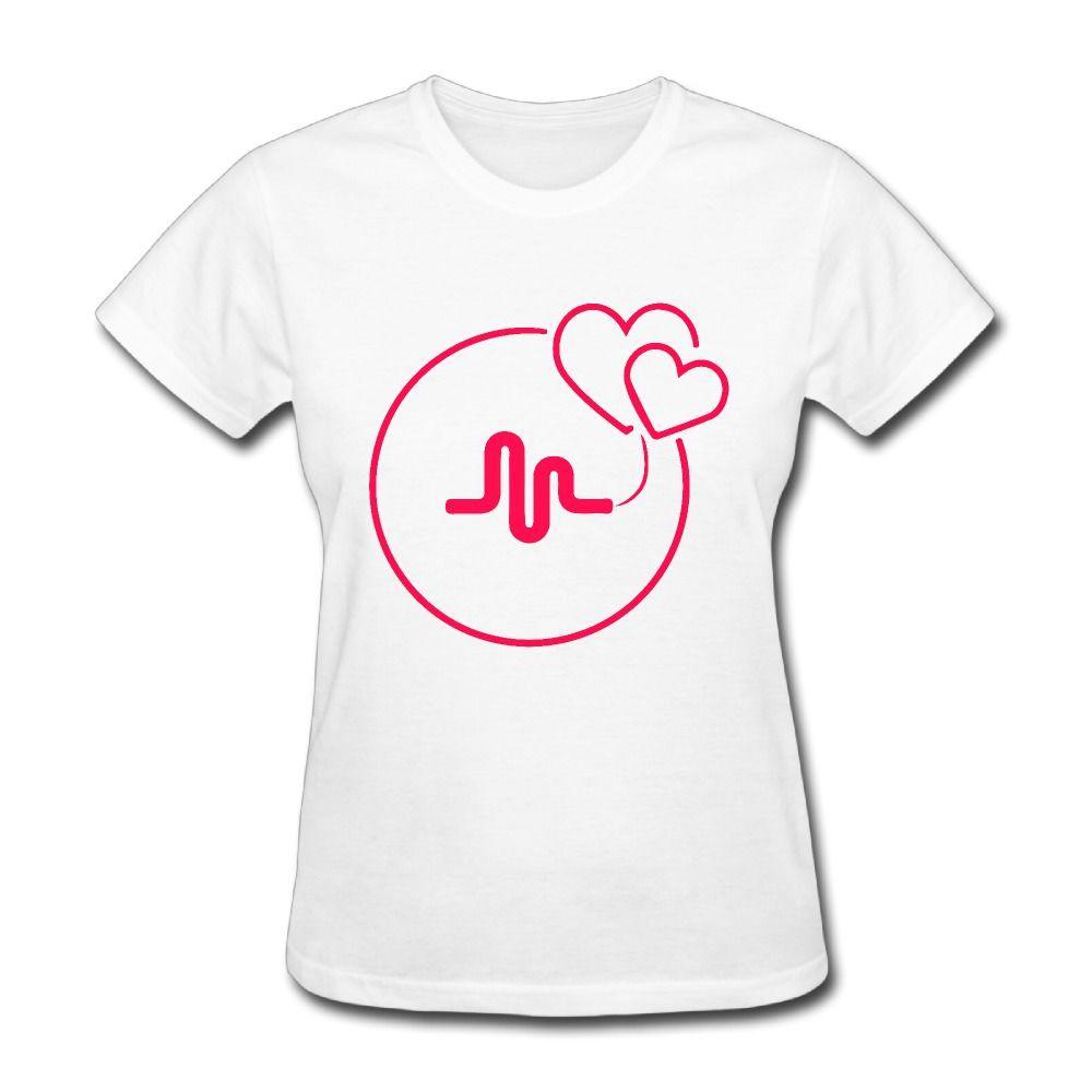 Funny Love Logo - musical.ly love logo T-shirts for Women Harajuku Funny Product Tops ...