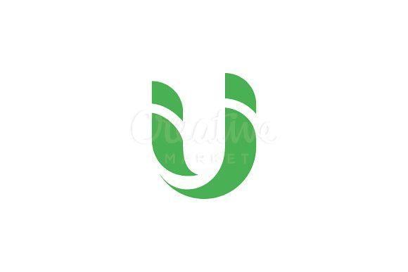Green U Logo - Letter U Logo ~ Logo Templates ~ Creative Market