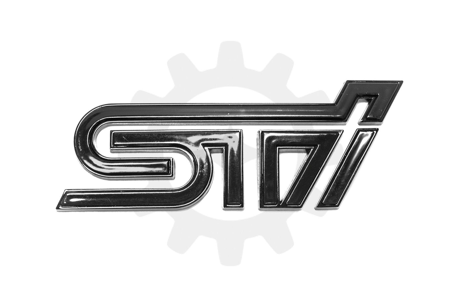 Black Subaru WRX Logo - Molded Innovations STI Emblem Glossy Black 2015-2018 WRX / STI