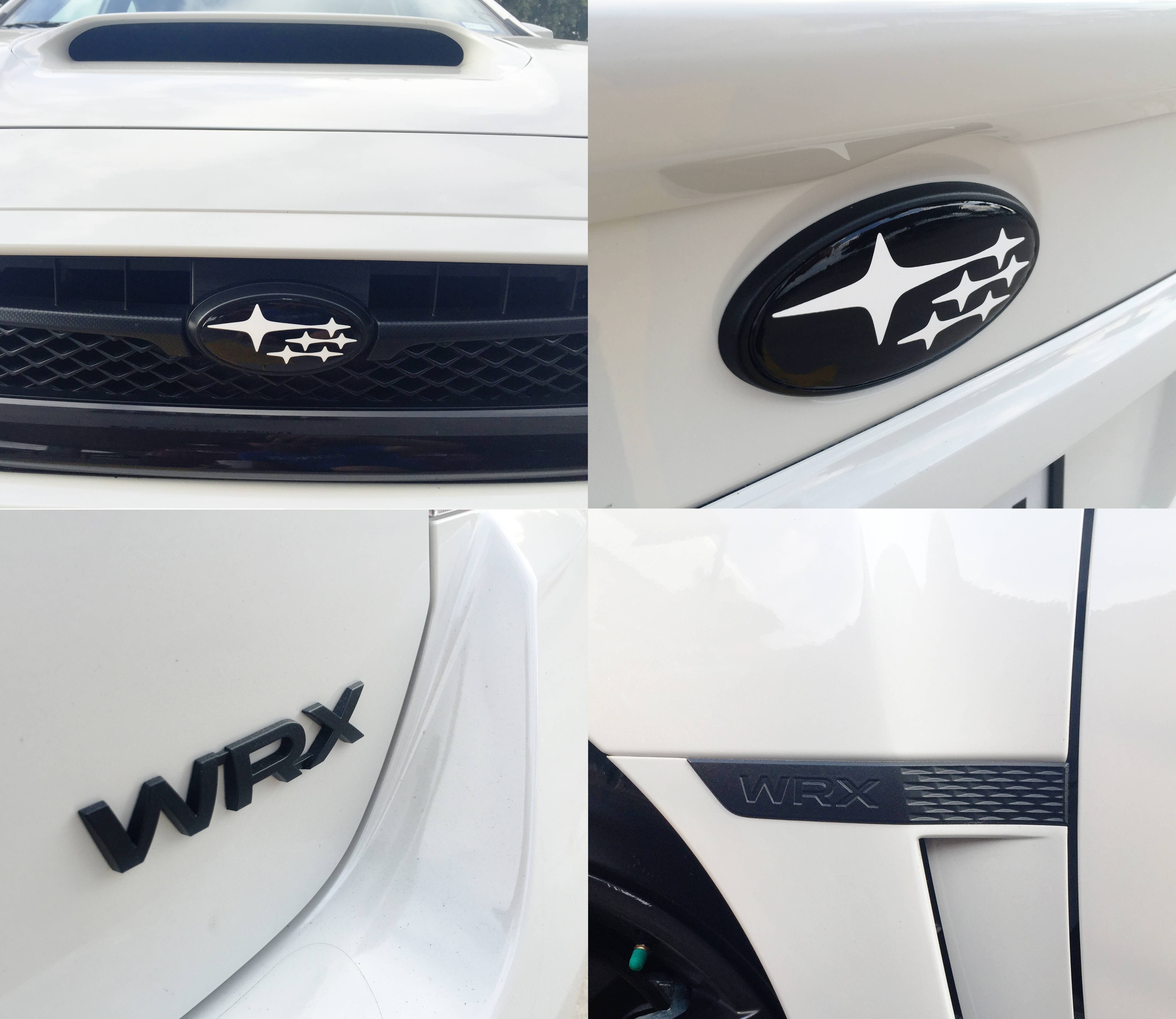 Black Subaru WRX Logo - Operation Chrome Delete has been a success ('16 WRX)