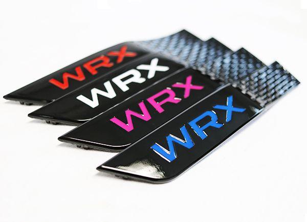 Black Subaru WRX Logo - Subaru WRX Black Fender Badges (Multiple Colors) Sport Compact