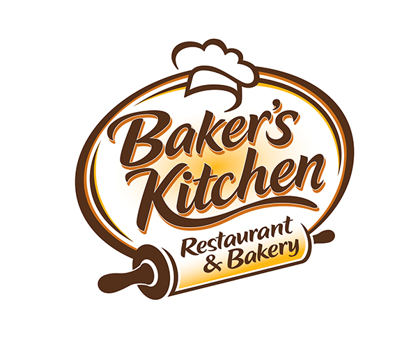 The Baker Logo - Bakers Kitchen Restaurant And Bakery Logo. Business Tools