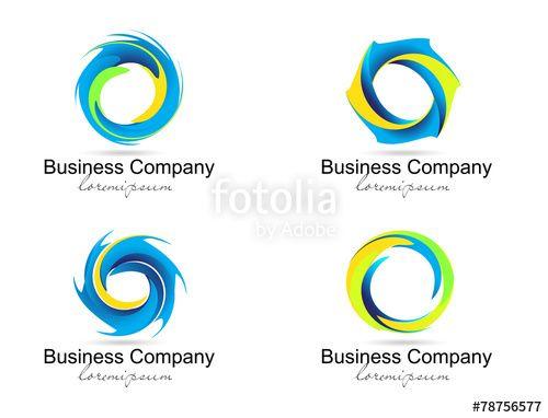 Spiral Circle Logo - Corporate Business Logo. Creative vector spiral and circles. Stock