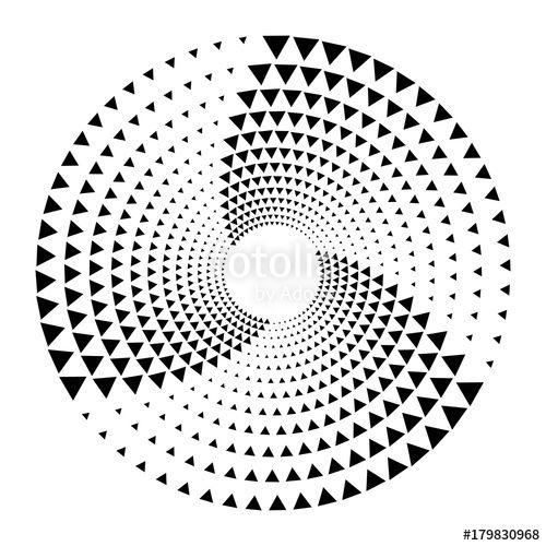Spiral Circle Logo - Circle Logo Design. Vector Illustration of Spiral Monochrome ...