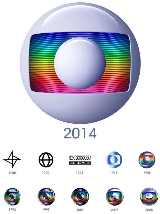 Rainbow TV Logo - Brand New: New Logo for Rede Globo by Hans Donner and In-house