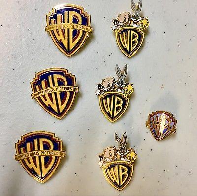 WB Shield Logo - WARNER BROS PICTURES Brooch Pin Wb Shield Logo Looney Tunes Bugs ...