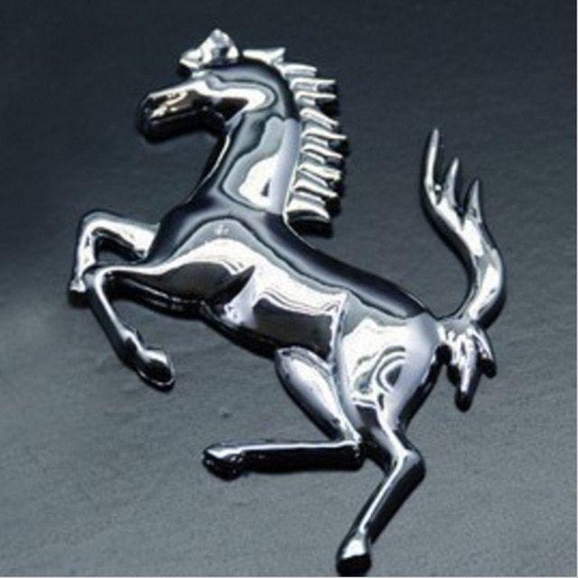 Horse Car Logo - 3D Metal Horse Car Window Bumper Body Sticker Badge Emblem Logo ...