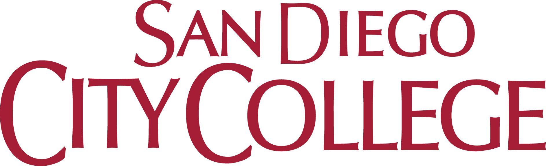 Red and White College Logo - Logos | San Diego Community College District