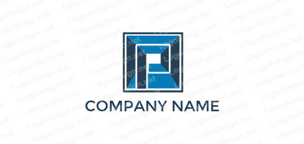 Letter P in Square Logo - letter p inside square. Logo Template by LogoDesign.net