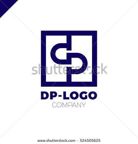 Letter P in Square Logo - Letter D and letter P logo. pd, dp initial overlapping in square