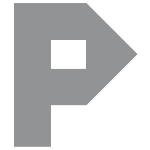Letter P in Square Logo - Tangram Letter P Shape and Solution. Free Printable Puzzle Games