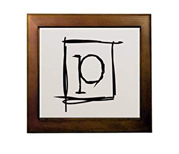 Letter P in Square Logo - P Square Initial Monogram Personalized Letter P