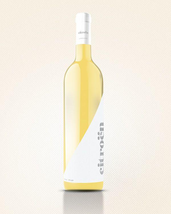 Wine with Bat Logo - Citroen // Lemon Wine Logo + Packaging on Behance