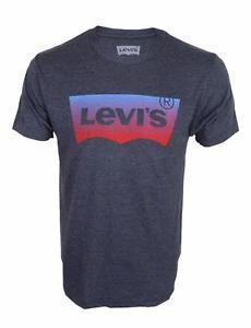 Grey Colored Logo - NEW LEVI'S STRAUSS MEN'S CLASSIC COTTON BATWING COLORED LOGO GREY ...
