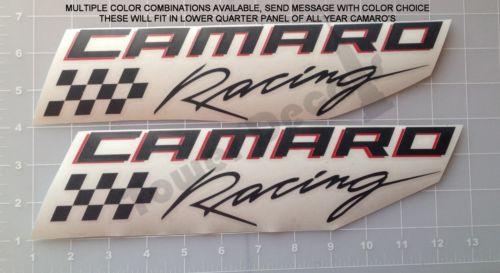 Camaro Racing Logo - Chevy Camaro Racing Side Skirt Front/RearFender Vinyl LS LT RS SS ...