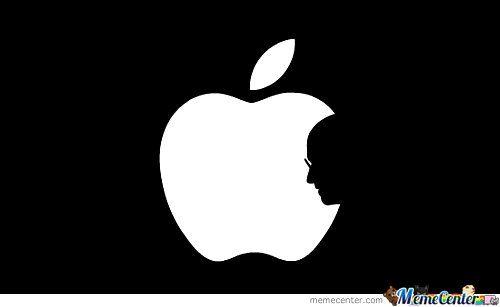 Funny Apple Logo - Apple Logo With Steve Jobs RIP by ben - Meme Center