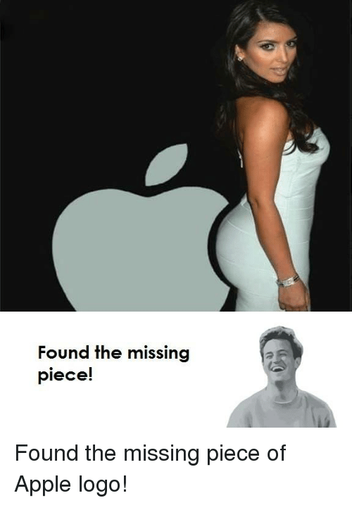 Funny Apple Logo - Found the Missing Piece! Found the Missing Piece of Apple Logo ...